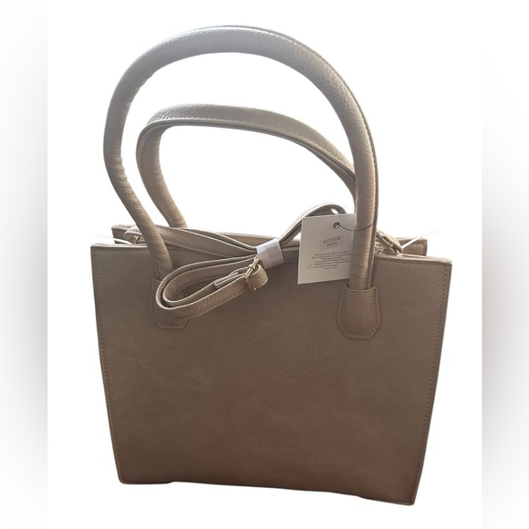 NWT Beverly Hill Polo Club Taupe Shoulder Bag - Picture 5 of 7